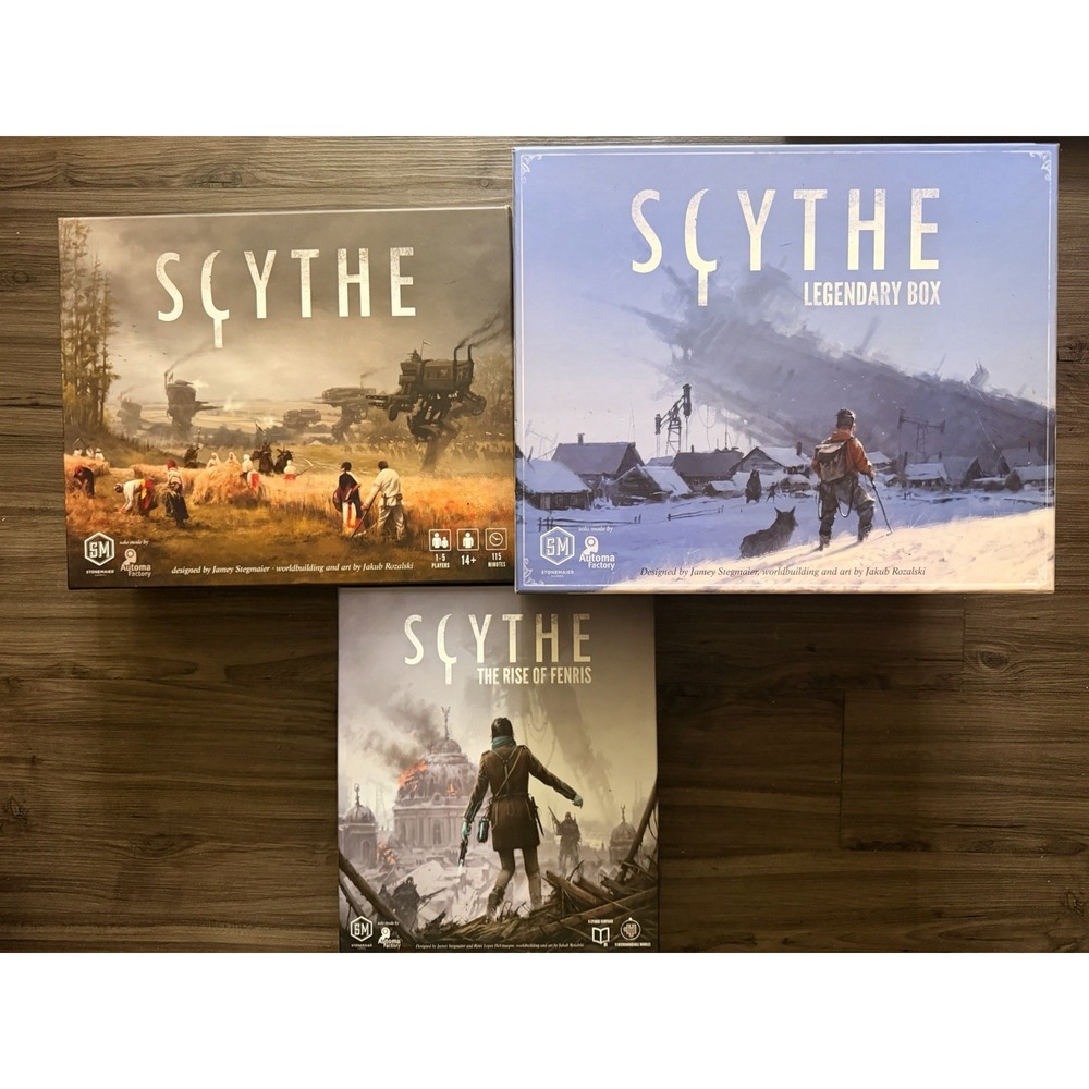 Scythe Board Game Massive Bundle – Base Game, Legendary Box, Expansions & Extras